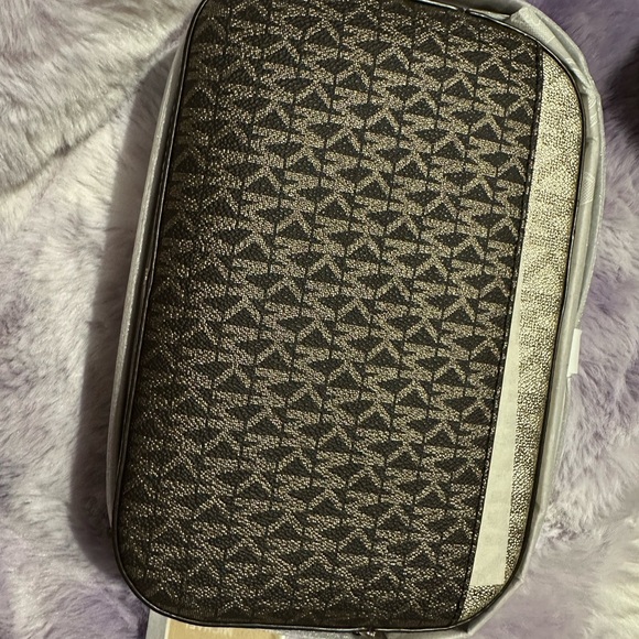 Michael Kors Metallic Black and Silver Patterned Bag